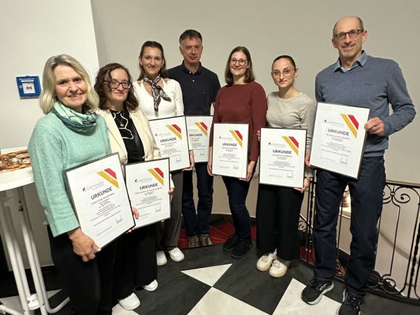 Gruppenfoto der geehrten TSV Mitglieder